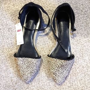Banana Republic Black Suede O'Dorsey Flats